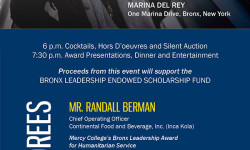 Mercy College Bronx Leadership Awards Dinner – November 1