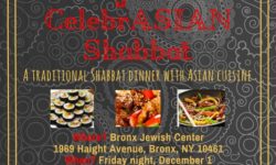Shabbat in Asia Dinner – December 1