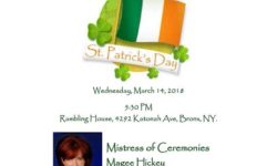 Bronx Borough President Ruben Diaz Jr. Invites You Too: Irish Heritage Celebration – March 14