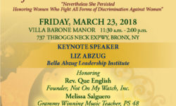 Bronx Chamber of Commerce Women of Distinction Luncheon – March 23