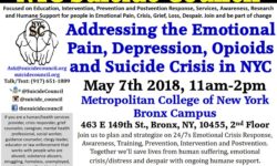 Addressing the Opioids and Suicide Crisis in NYC – May 7