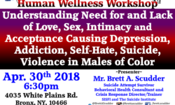 Human Wellness Workshop for Males of Color – April 30