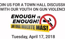 Youth Town Hall Discussion on Gun Violence – April 17