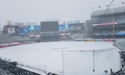 TODAY’S YANKEES-RAYS OPENING DAY GAME POSTPONED DUE TO INCLEMENT WEATHER; WILL BE MADE UP TOMORROW, TUESDAY, APRIL 3 AT 4:05 P.M.