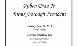 Bronx Borough President Ruben Diaz Jr. Invitation and Contribution Form