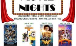 Movie Nights – July 13, 20, 27 & August 3