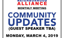 VAN NEST NEIGHBORHOOD ALLIANCE–MONTHLY MEETING–MONDAY MARCH 4, 2019