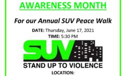 SUV Annual Peace Walk 6.17.21