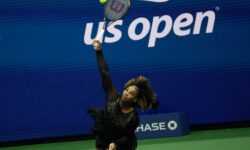Serena Williams won her first match of the 2022 US Open Monday night, defeating Danka Kovinic. Credit: Michael Appleton/Mayoral Photography Office