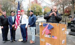 Morris Park Veterans Day Salute at Peace Plaza