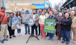 Assembly Members Zaccaro and Tapia Protest Smoke Shops